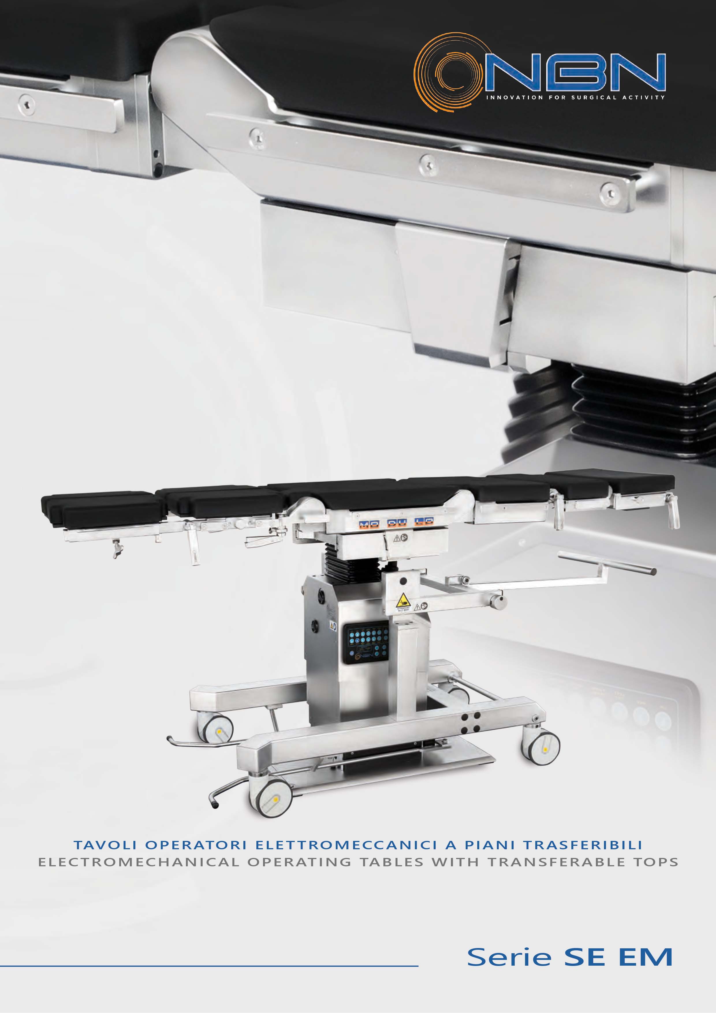 Brochure electromechanical operating tables with transferable tops