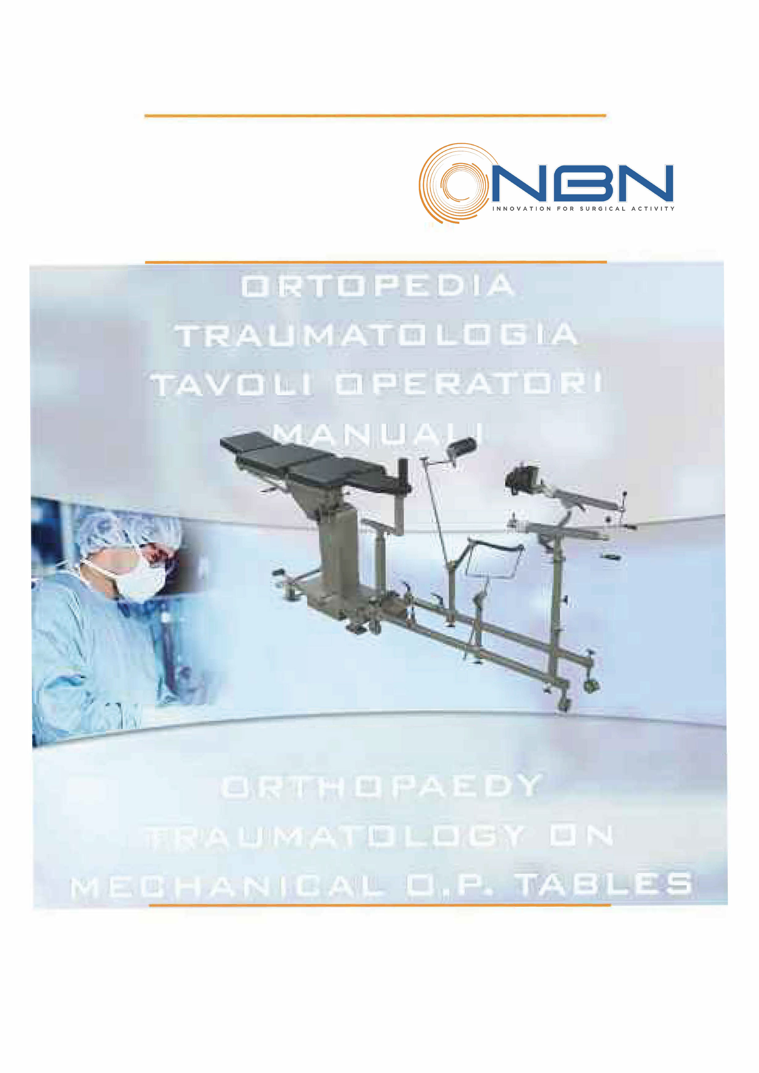 Brochure gruppo trazioni ortopediche per tavoli meccanici
