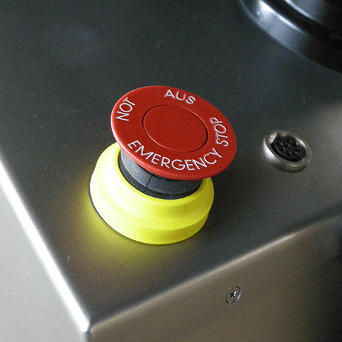 Table operative emergency button